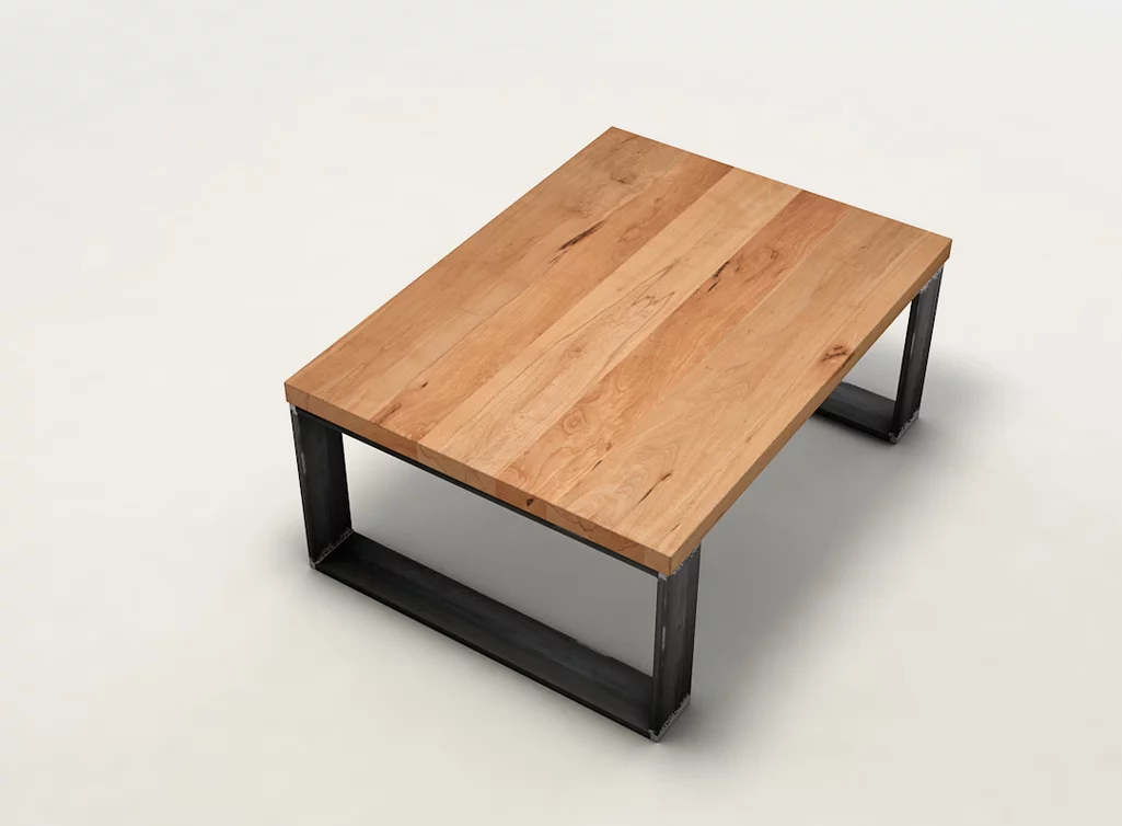 Kernbuche Couchtisch mit Tischplatte aus astreichem Echtholz - KLM2631-C