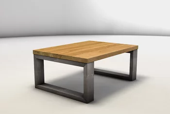 Couchtisch mit Holzplatte aus massiver Eiche - Modell KLM3631-C
