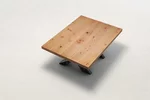 Buche Holz Couch-Tisch mit massiver Tischplatte aus astreicher Qualität gefertigt