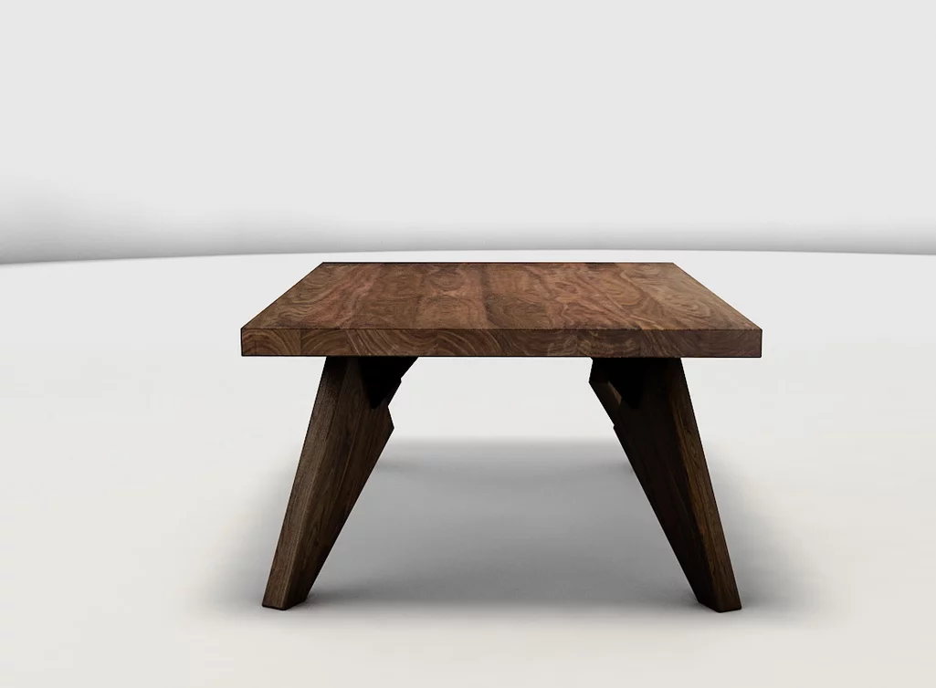 Couchtisch nach Maß aus amerikanischem Nussbaum gefertigt WK371-C