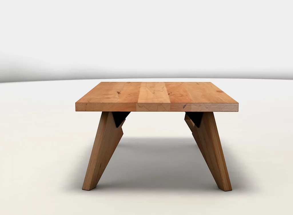 Tischfuß Couchtisch mit Tischplatte und Gestell aus massivem Kernbuchenholz Tischfuß Couchtisch mit Tischplatte und Gestell aus massivem Kernbuchenholz