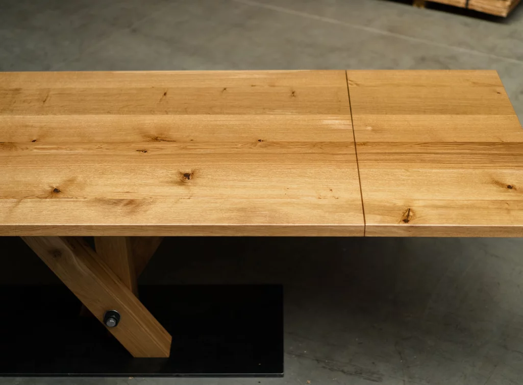 Massiver Eiche Tisch mit Verlängerung nach Deinen Maßen gefertigt