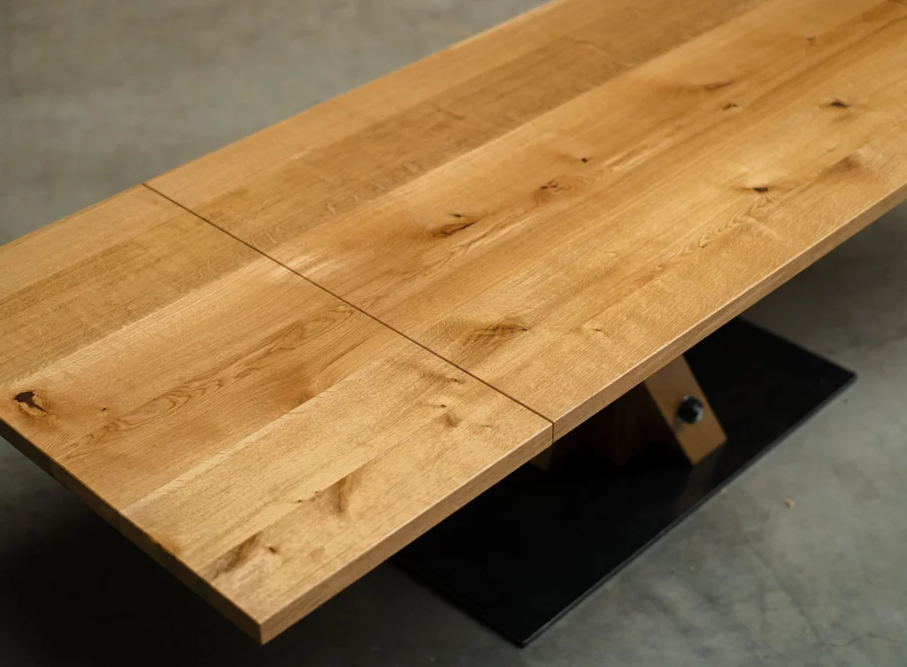 Eiche Tisch mit Verlängerung aus astreichem Echtholz THY10-T