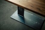 AFL2452 Schreibtisch mit Tischgestell aus Stahl verschiedene Oberflächen verfügbar