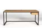 Schreibtisch Eiche massiv 2cm nach deinem Maß gefertigt.