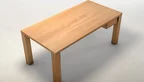 Schreibtisch aus Buche massiv in astfreier Holzqualität