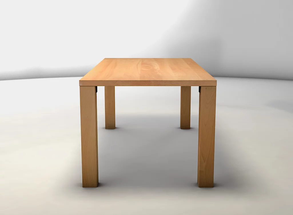 Schreibtisch aus Echtholz Buche massiv nach Maß