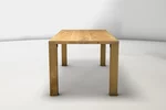 Massiver Echtholz Schreibtisch aus Eiche mit einer Schreibtischplatte nach Maß