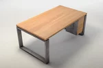 Computertisch aus Echtholz mit massiver Tischplatte in astfreier Qualität LH837-ST