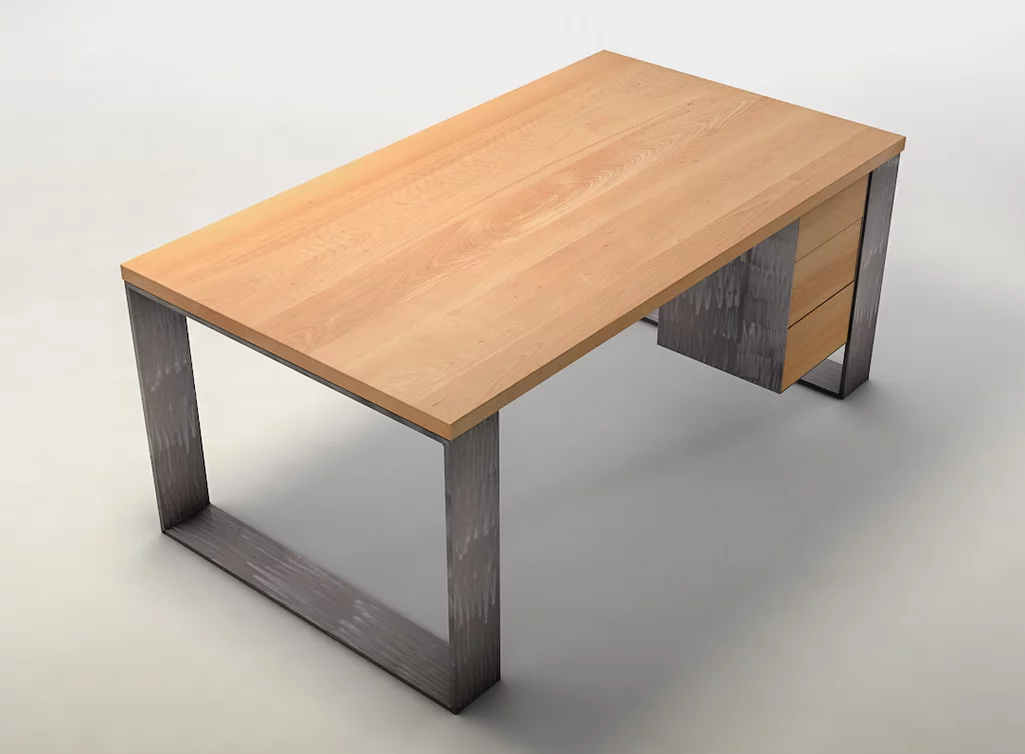 Schreibtisch aus Massivholz Buche in einer weitgehend astfreien Holzqualität UAL906-ST Schreibtisch aus Massivholz Buche in einer weitgehend astfreien Holzqualität UAL906-ST