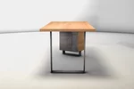Buchenholz Stauraum Schreibtisch mit 4cm astfreier Massivholz Tischplatte