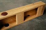 Eichenholz Kabelkanal für Schreibtisch - in verschiedenen Oberflächen erhältlich