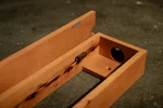 Buchenholz Schreibtisch Kabelkanal in verschiedenen Oberflächen erhältlich
