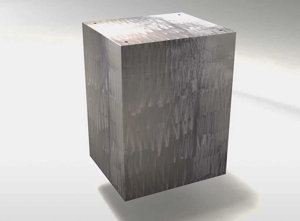 Aus Stahl gefertigter Schreibtisch Unterbau mit Schubladen  nach Maß