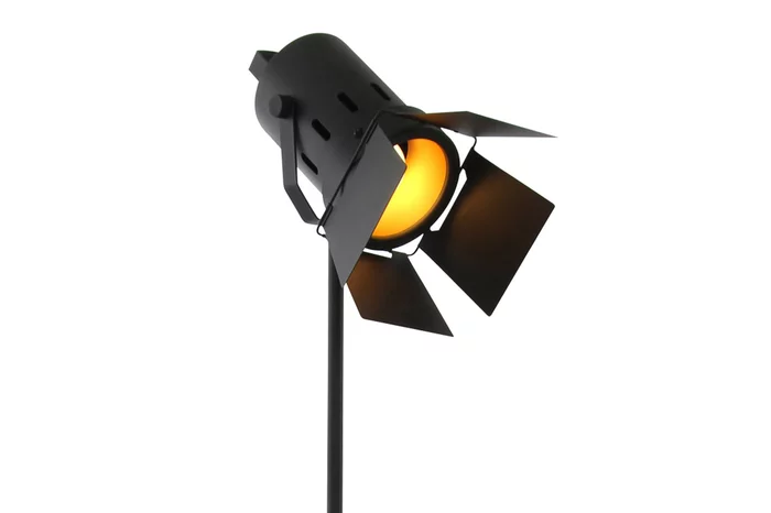 Stylische studioleuchte in schwarz