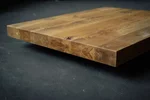 8cm starke Double-Up Eichenholz Tischplatte
