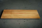 Eichenholz Tischplatte 150x80cm plus 50cm Verlängerungsstück astfrei