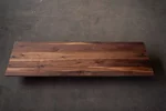 Massivholz Nussbaum Tischplatte mit geraden Kanten zwei Zentimeter stark