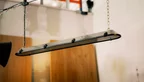 Hängeleuchte modern aus Stahl in Used Optik gefertigt.