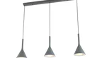 Design Deckenlampe aus Metall in Beton Optik gefertigt.