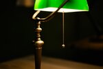 Bankers Lamp grün im edlen Retro Style