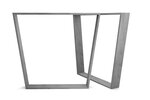 Tischgestell trapezform Stahl 2er Set in verschiedenen Oberflächenarten
