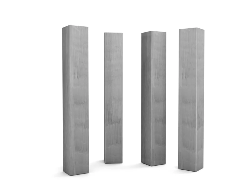 Stahl Tischbein in verschiedenen Profilstärken und in deiner Wunschhöhe