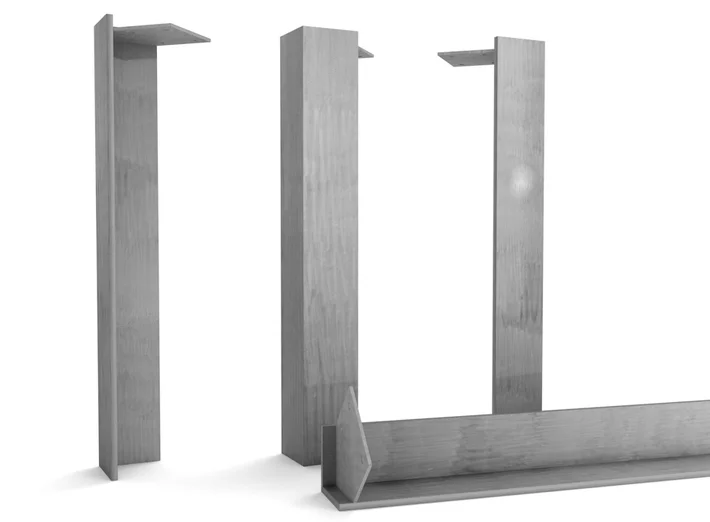Tischbeine Metall nach Maß gefertigt mit eingelassener Tischplattenhalterung