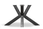 Tischgestell Kreuzfuß aus Stahl nach Maß gefertigt Industriedesign pur