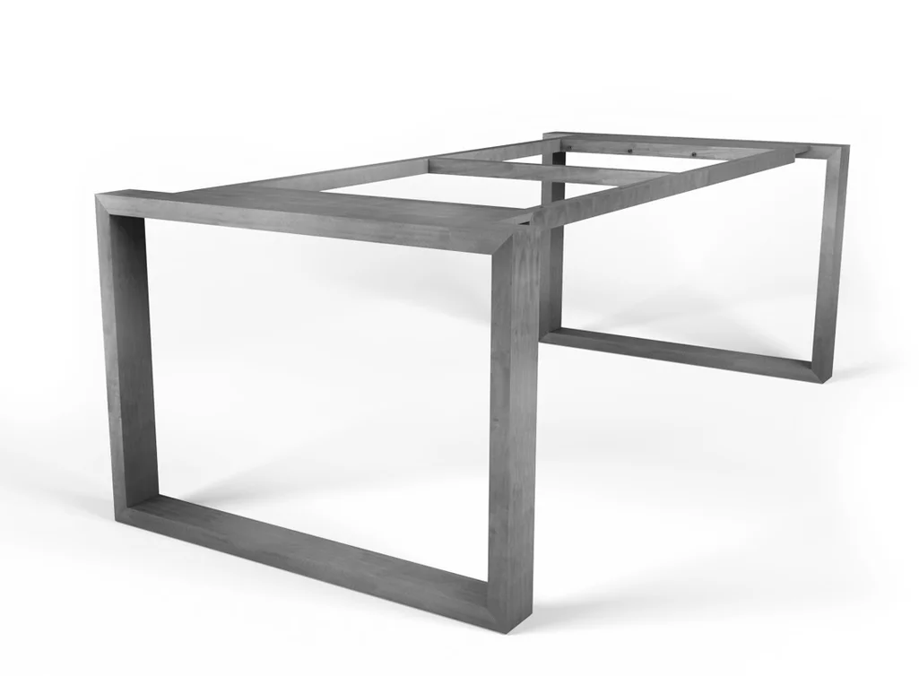 Demontierbares Tischuntergestell selbsttragend Stahl nach Maß gefertigt Demontierbares Tischuntergestell selbsttragend Stahl nach Maß gefertigt