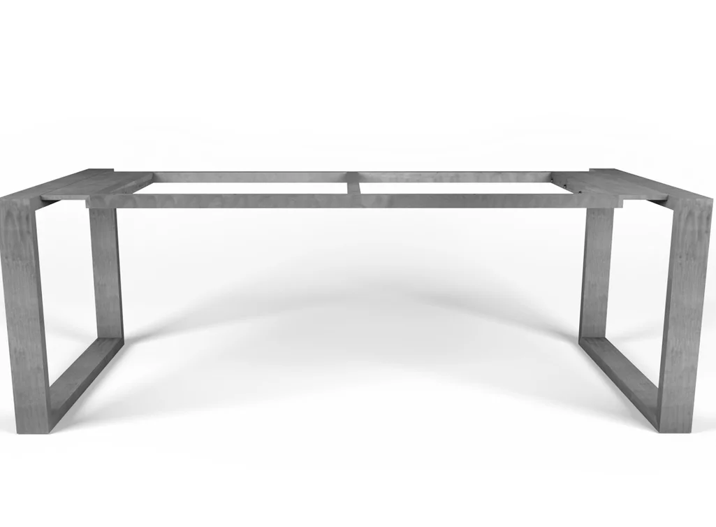 Stahl Tischgestell nach Maß zerlegbar aus Stahl in verschiedenen Oberflächen erhältlich Stahl Tischgestell nach Maß zerlegbar aus Stahl in verschiedenen Oberflächen erhältlich