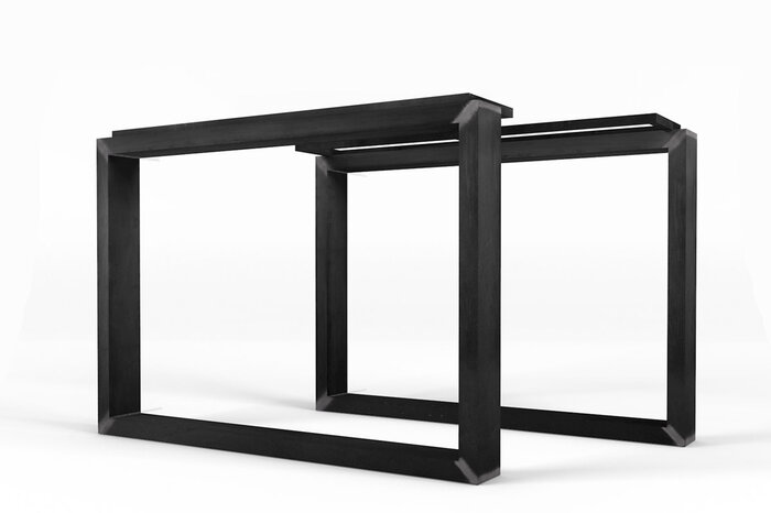 Stahl Tischgestell auf Maß in verschiedenen Stahlarten erhältlich