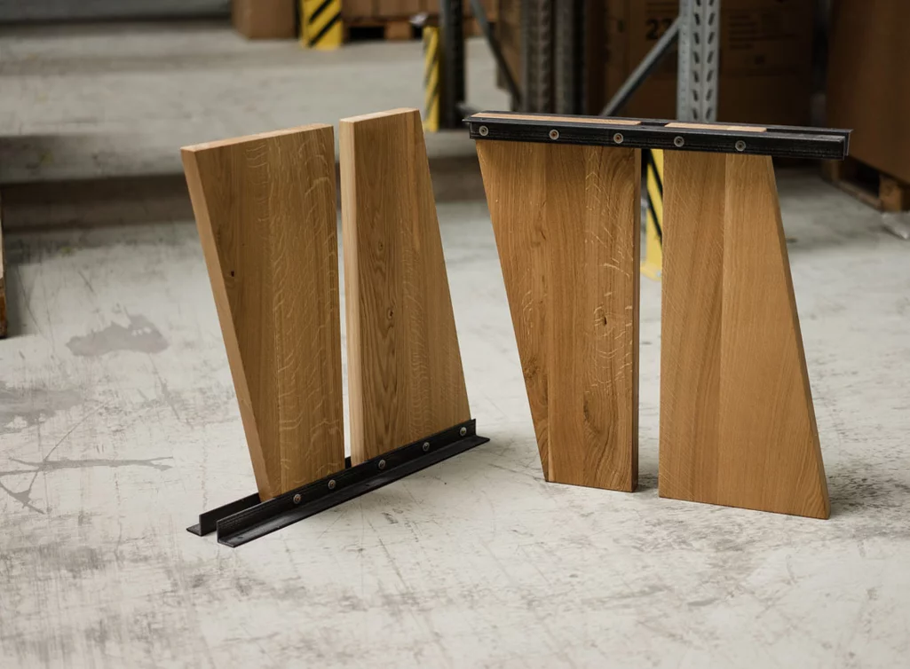 Esstischwangen Eiche massiv nach Maß