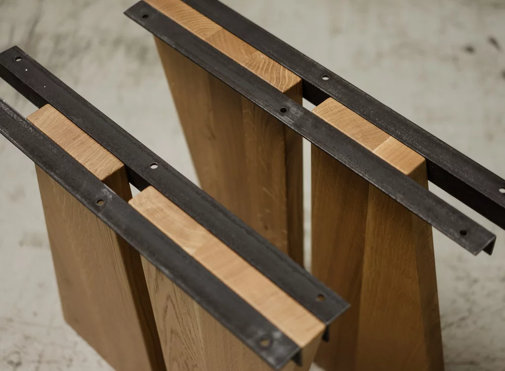 Tischwangen Detail Befestigungswinkel