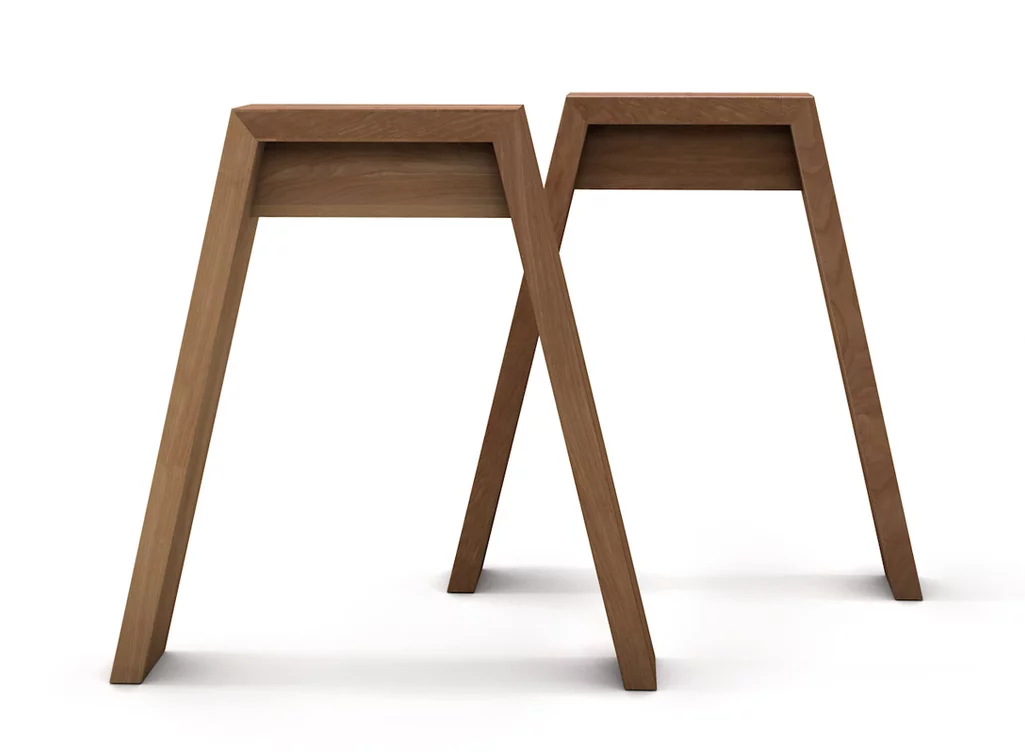 Moderne Tischfüße aus Massivholz nach Maß gefertigt verschiedene Oberflächen zur Auswahl Moderne Tischfüße aus Massivholz nach Maß gefertigt verschiedene Oberflächen zur Auswahl