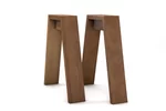 Massivholz Tischgestell in Buche gefertigt auf Maß in vollmassiver Ausführung