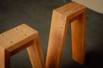 Tischbeine Holz aus Buche in vollmassiver Ausführung nach Maß.