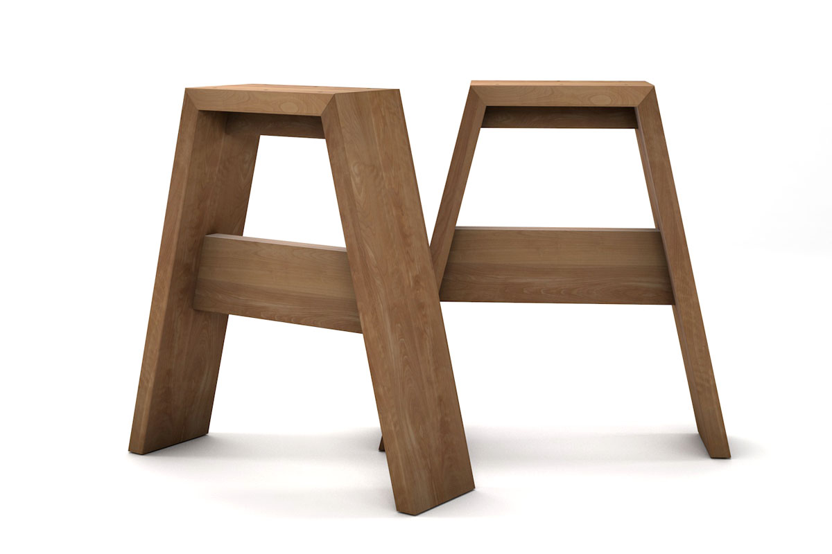 2 Massivholz Tischfüße Aus Buche 6x6cm - Hobelware Für Tischbau & Heimwerker