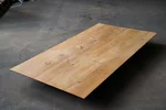 Tischplatte Eiche astig mit Schweizer Kante 150x80cm