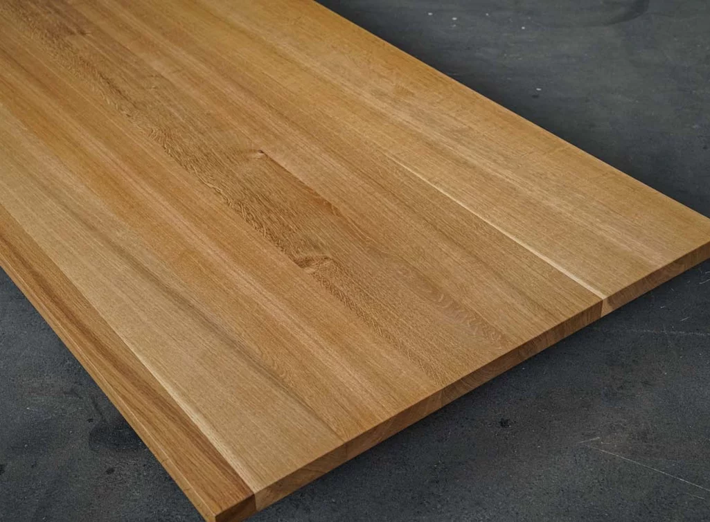 Tischplatte 200x100cm aus Eiche astfrei gefertigt