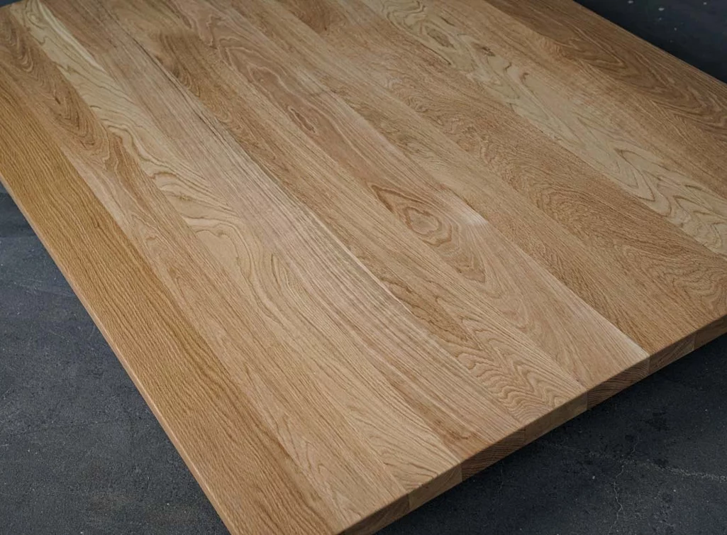 Massivholz Tischplatte Eiche astfrei 156x110x4cm