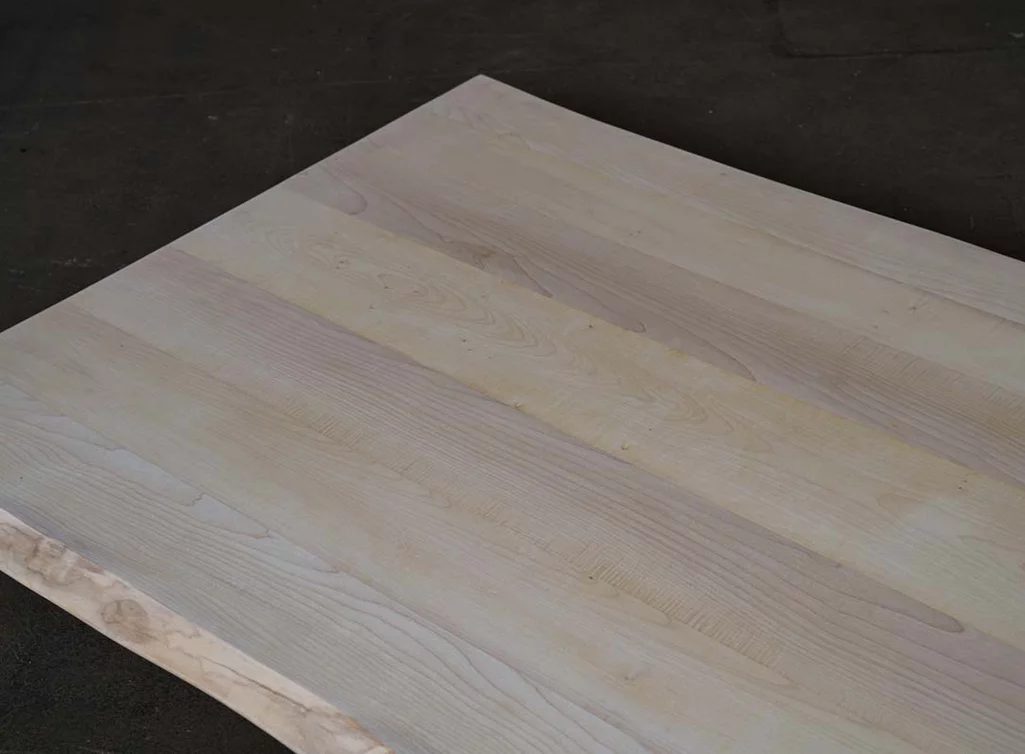 Ahorn Tischplatte Weißöl in 220x100cm gefertigt