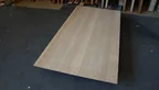 Astfreie Eiche Tischplatte 180 × 90 cm mit Facettenkante Nr. 370 von vornevvvv