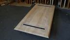 Unterseite der astfreien Eiche Tischplatte 180 × 90 cm Nr. 370