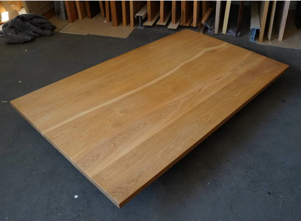 Astfreie Eiche Tischplatte 180 × 110 cm mit natur geölter Oberfläche