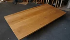 Massive Eiche Tischplatte 200 × 100 cm mit natur geölter Oberfläche und leichtem Astanteil