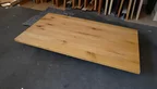 Massive Eiche Tischplatte 166 × 100 cm mit natur geölter Oberfläche und starkem Astanteil