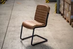 Stuhl modern aus Echtleder ohne Armlehnen
