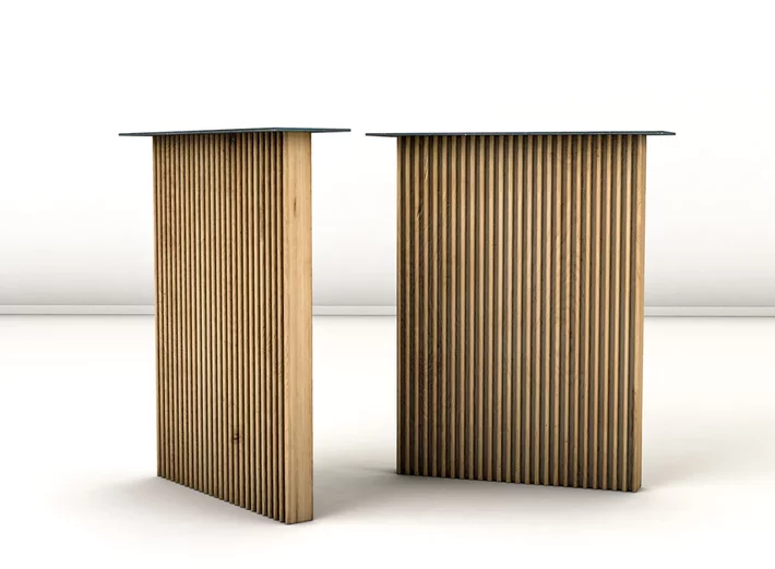 Tischgestell aus Holz massive Eiche nach Maß gefertigt