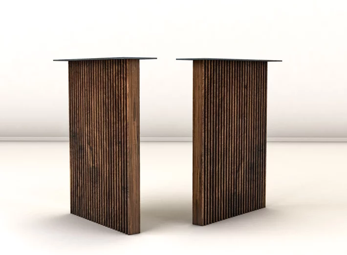 Holz Tischgestell Nussbaum massiv nach Maß gefertigt